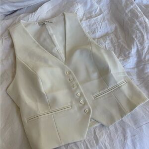 Favorite daughter White Buttoned Vest